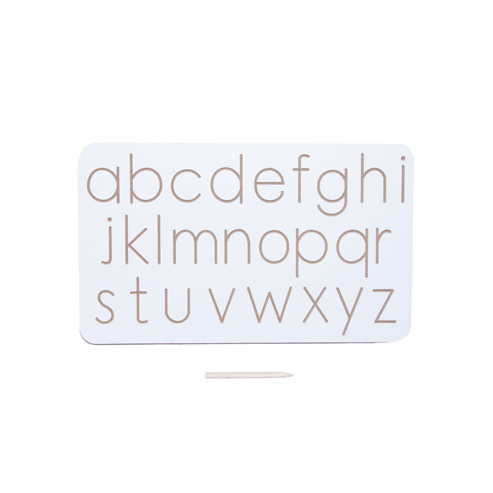 White Tracing Board / Stencil - Small English Alphabets