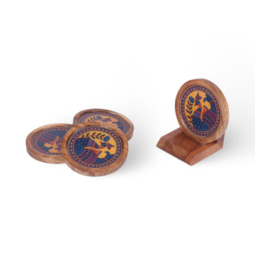 Wooden Coasters - Peacock-4