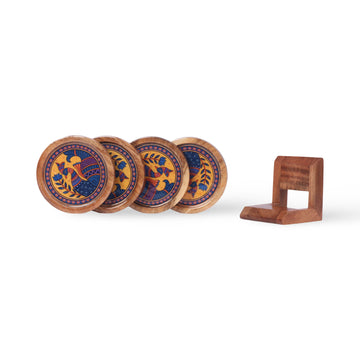 Wooden Coasters - Peacock-2