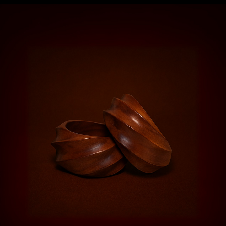 Wooden 2 inches Bangles (Set of 2)