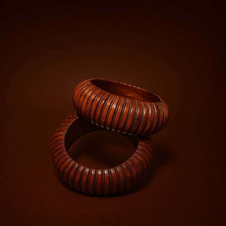 Wooden Tree Bangles (Set of 2)