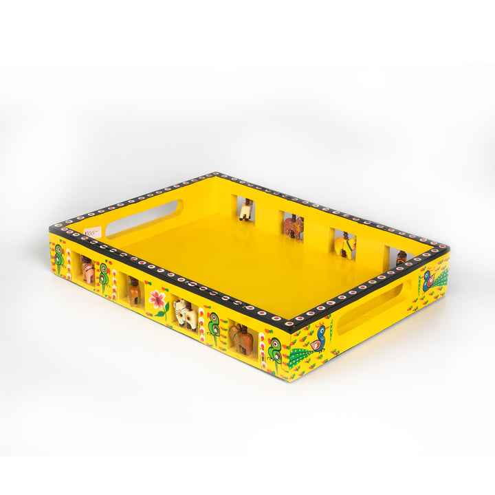 Wooden Hand painted Tray