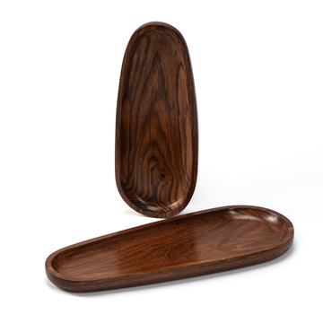 Classic Oval Tray Shishamwood 2