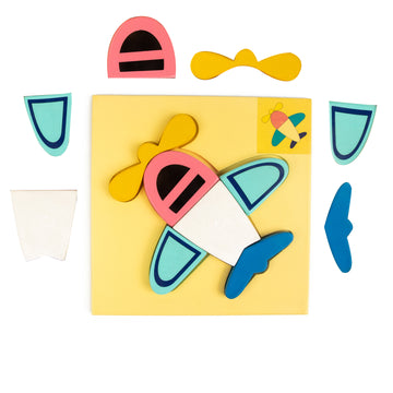 Wooden Board Puzzle - Aeroplane