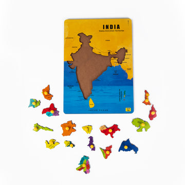 Wooden Pin Puzzles - India (States & Union Territories)