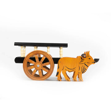 Wooden Brown Bullock Cart