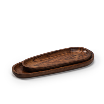 Classic Oval Tray Shishamwood 3