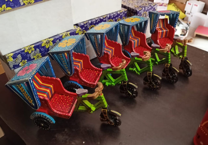 Wooden Cycle Rickshaw