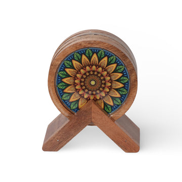 Wooden Coasters - Manadala Art 2-3