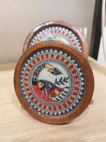 Wooden Coaster (Madhubani Edition) 5