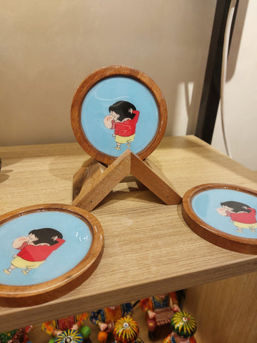Wooden Coaster (Shinchan Edition) 3