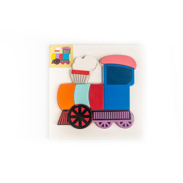 Wooden Board Puzzle - Engine