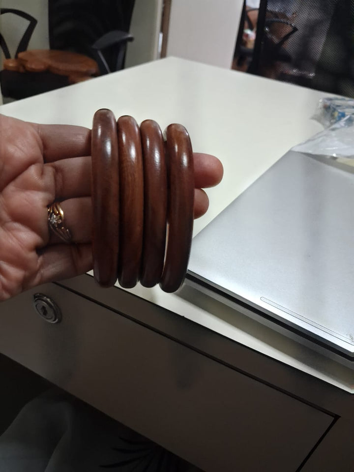 Wooden Bangles Embrace (Set of 4)