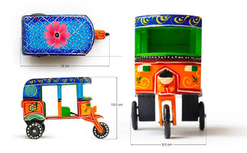 Wooden Auto Rickshaw