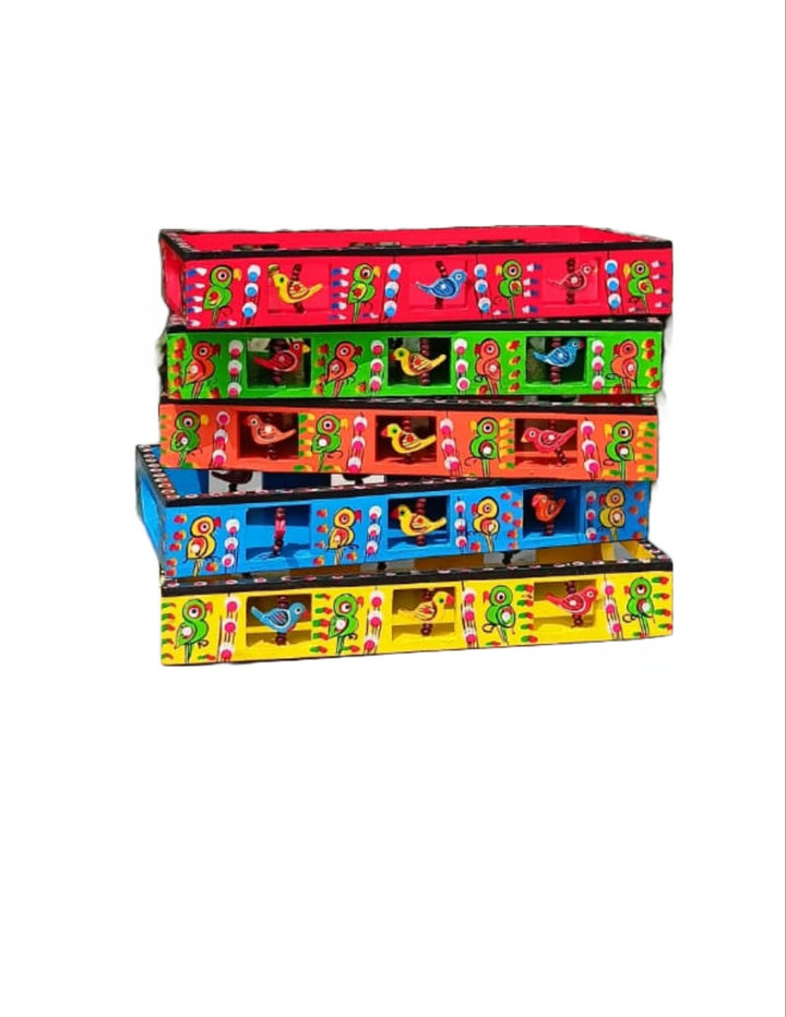 Wooden Hand painted Tray - Small Size