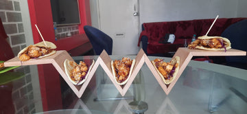 Wooden Zig Zag Platter - Hertha Nest