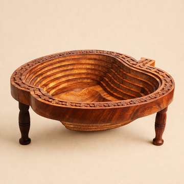 Wooden Spring Fruit Basket - Apple 3