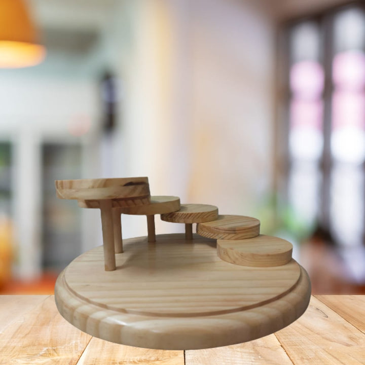 Wooden Serving Platter Ladder Design Mango Wood