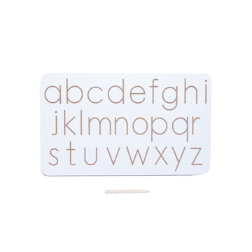 White Tracing Board / Stencil - Small English Alphabets