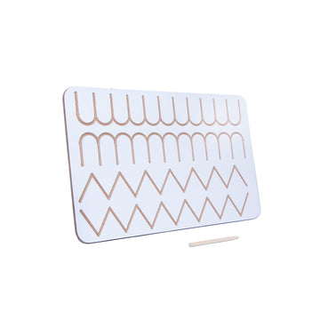 White Tracing Board / Stencils - Zigzag and MW Curve