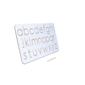 White Tracing Board / Stencil - Small English Alphabets