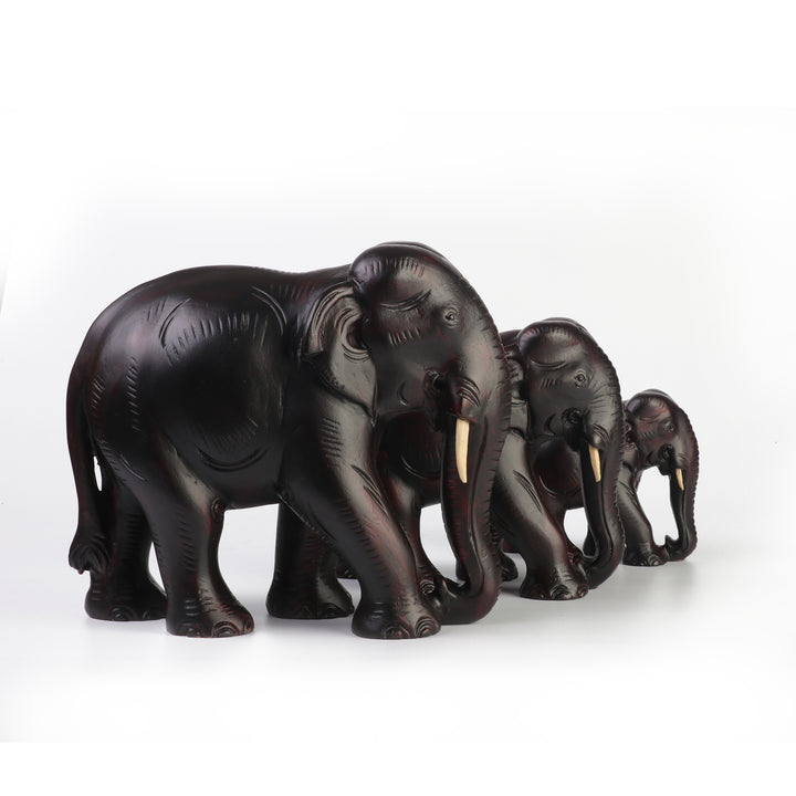 Wooden Elephant Set of 3