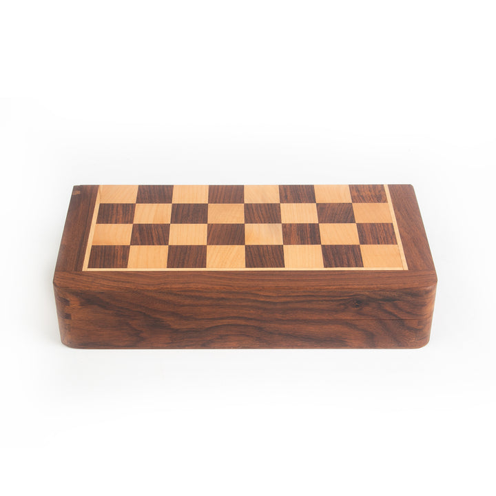 Wooden Magnetic Folding Chessboard - 7" X 7"