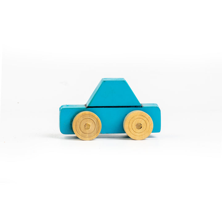 Wooden Sports Car - Blue