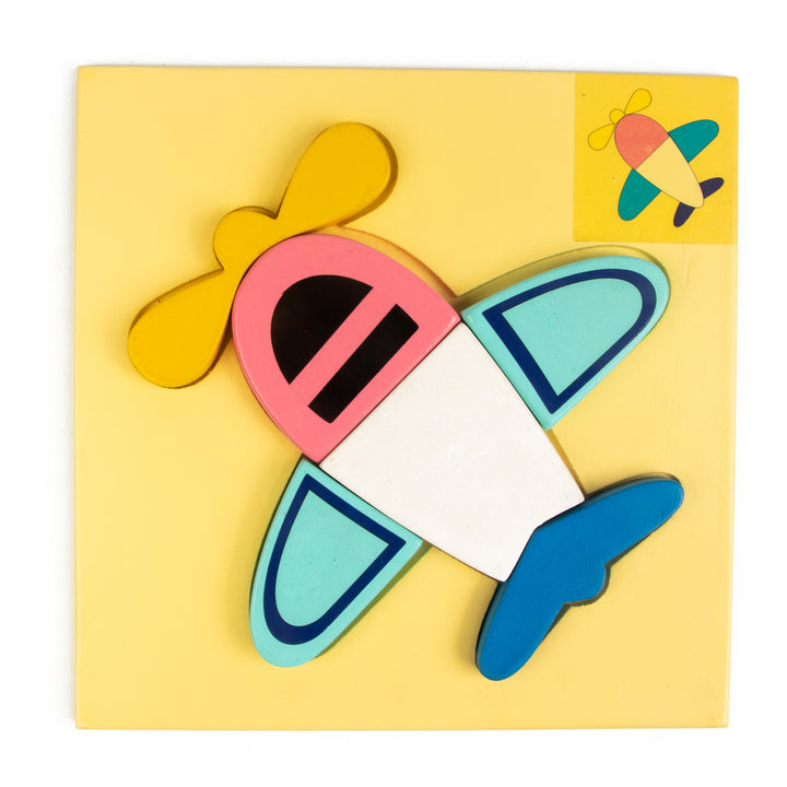 Wooden Board Puzzle - Aeroplane