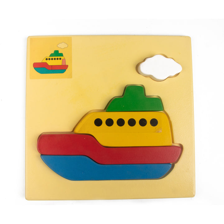 Wooden Board Puzzle - Ship