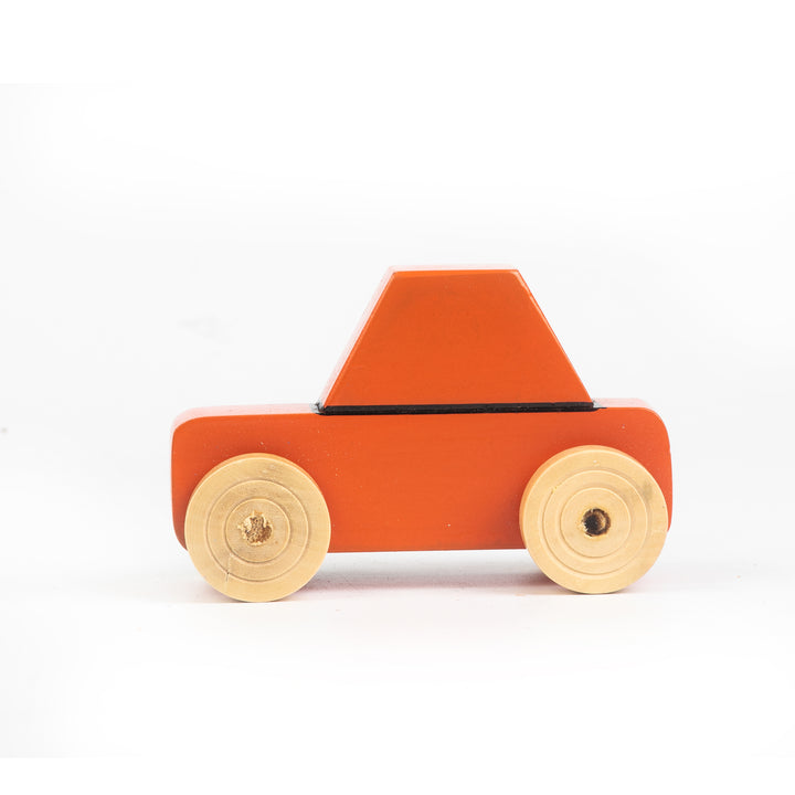 Wooden Sports Car - Orange