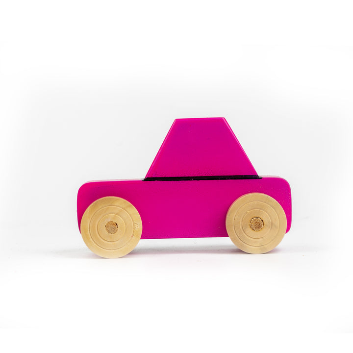 Wooden Sports Car - Pink