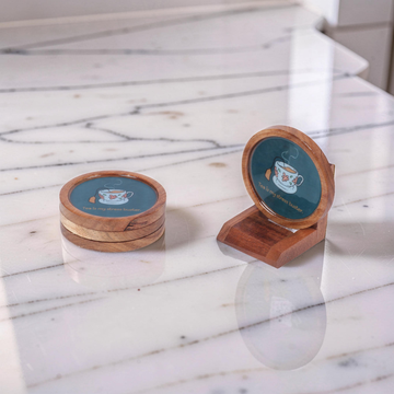 Wooden Coasters -Tea is my Stress Buster