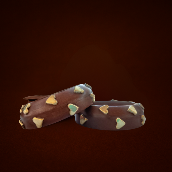 Golden Heart Bangles