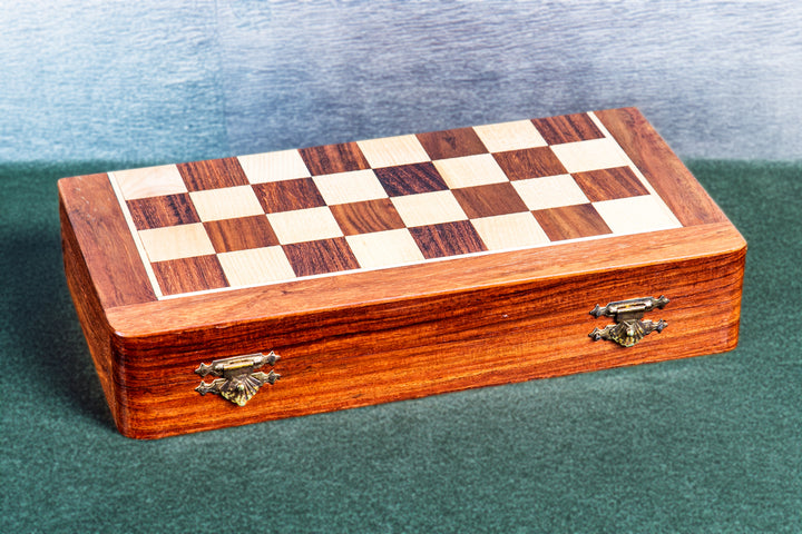 Wooden Magnetic Folding Chessboard - 10" X 10"