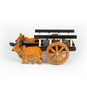 Wooden Brown Bullock Cart