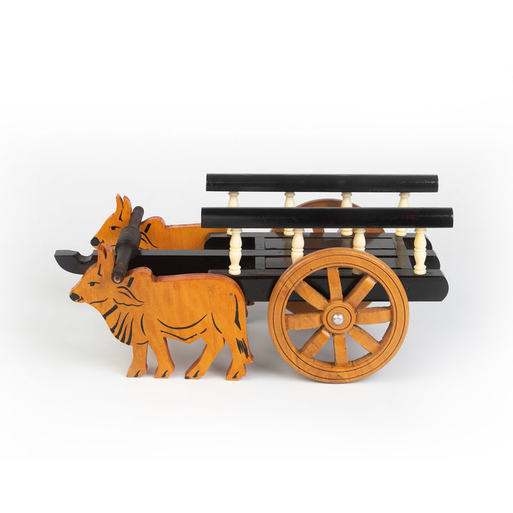 Wooden Brown Bullock Cart