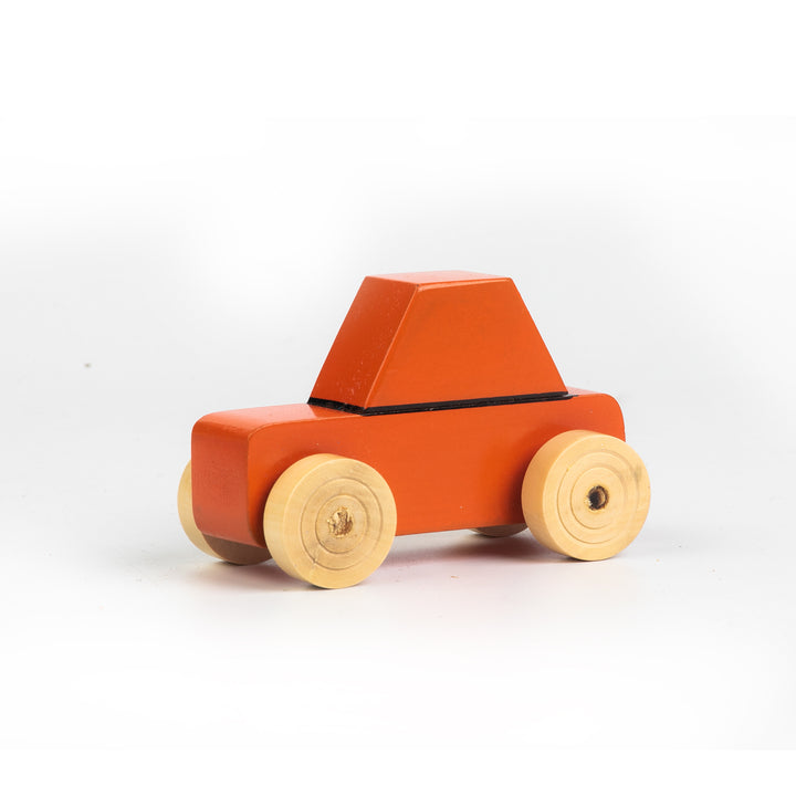 Wooden Sports Car - Orange