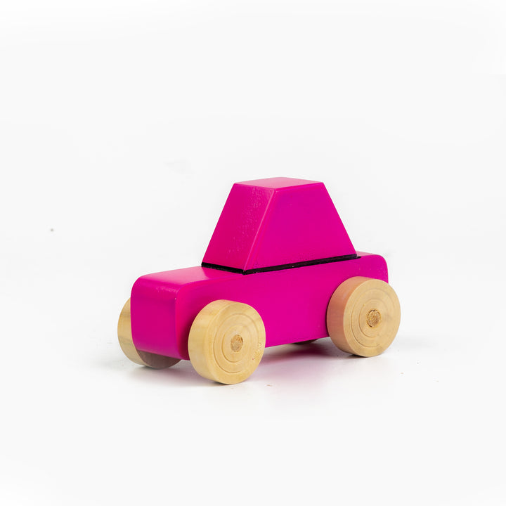 Wooden Sports Car - Pink