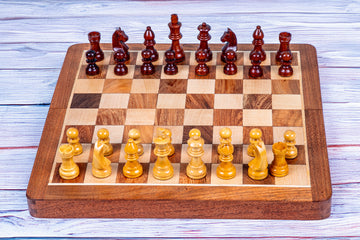 Wooden Magnetic Folding Chessboard - 12" X 12"
