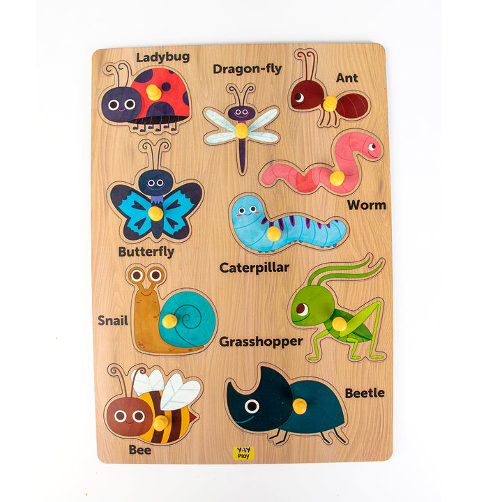 Wooden Pin Puzzle - Insect