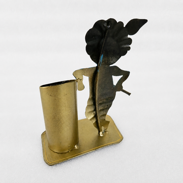 Black Krishna Pen Holder - 6 × 4 Inches