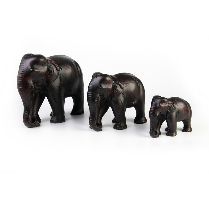 Wooden Elephant Set of 3