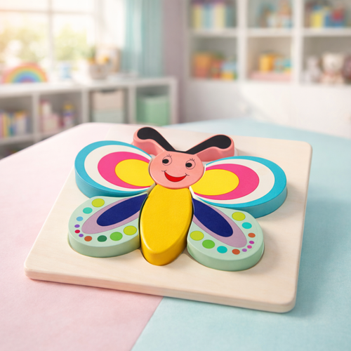 Wooden Board Puzzle - Butterfly