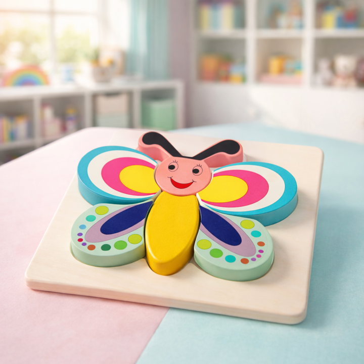 Wooden Board Puzzle - Butterfly