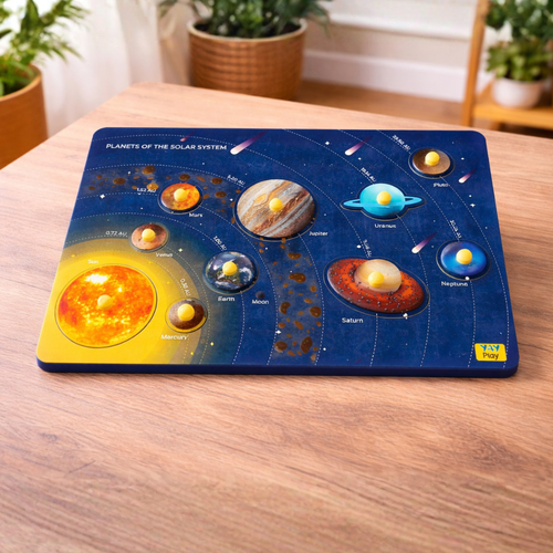 Wooden Pin Puzzle - Planets of the Solar System