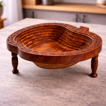 Wooden Spring Fruit Basket - Apple 1