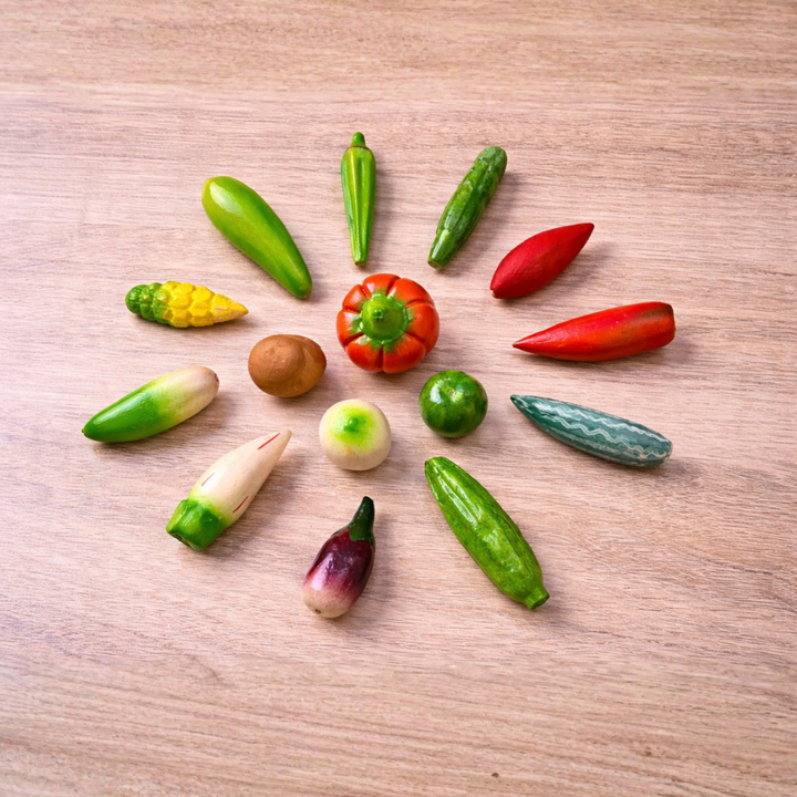 Wooden Vegetable Set