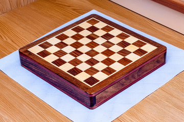 Wooden Magnetic Drawer Chessboard - 10" X 10"