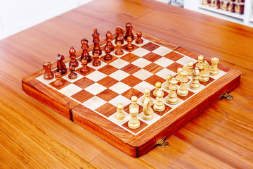 Wooden Magnetic Folding Chessboard - 16" X 16"